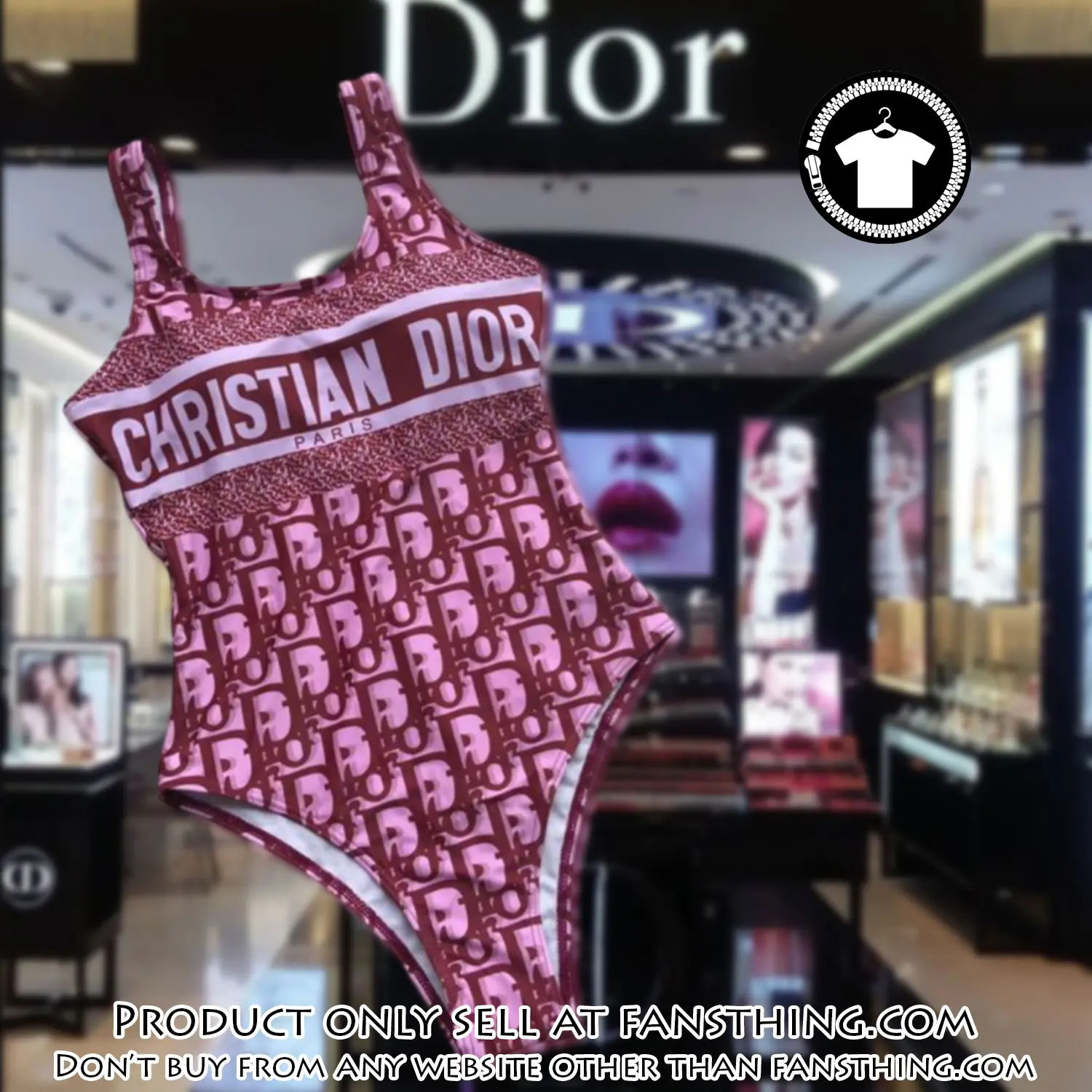 Christian dior swimwear beachwear one piece swimsuit osw1048 fst0712275